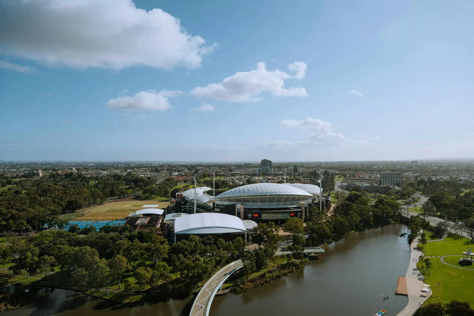 The Torrens and the city, Adelaide