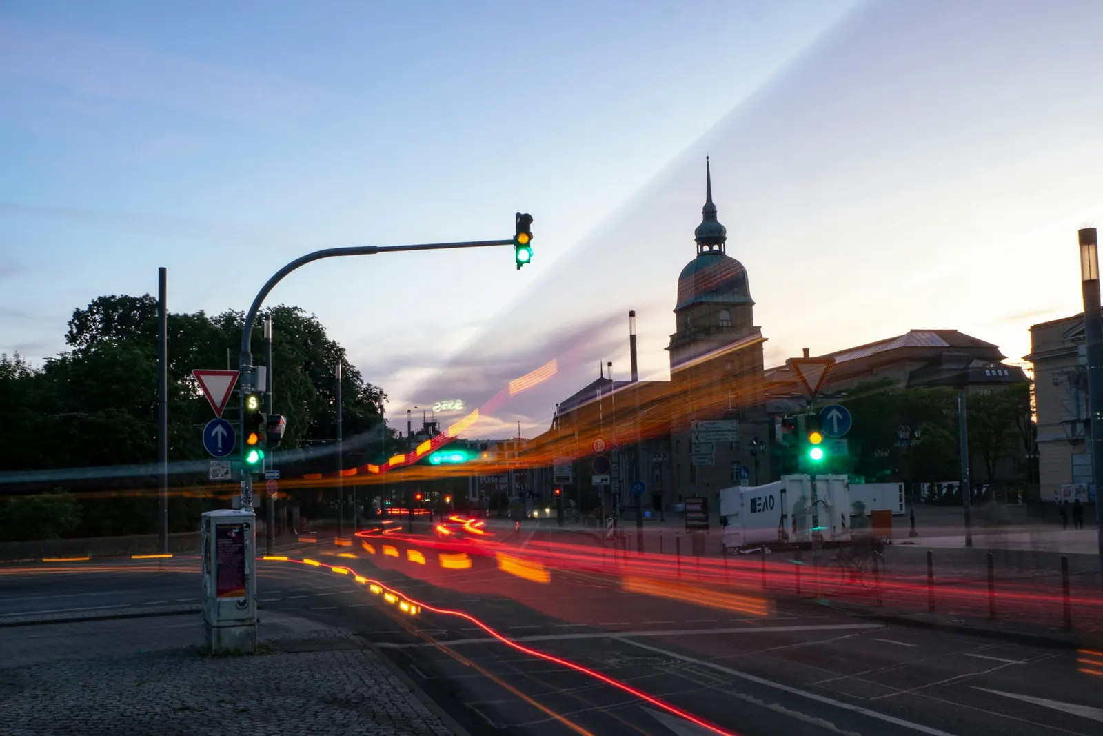 Darmstadt at dusk