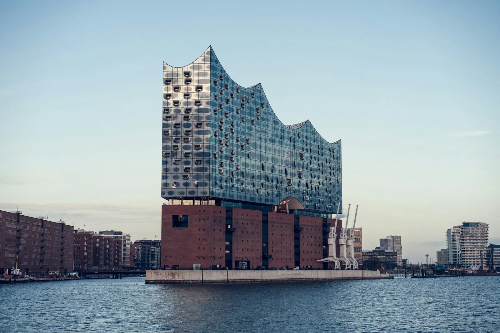 The Elbphilharmonie on the water, Hamburg