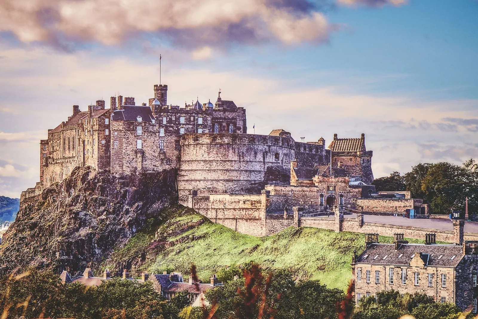 Edinburgh Castle on its rock above the city