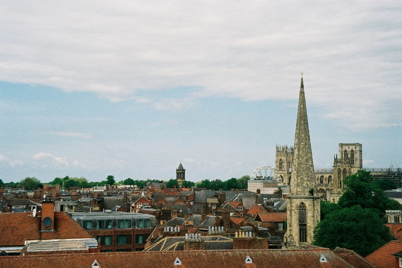 York rooftops with the Minster beyond