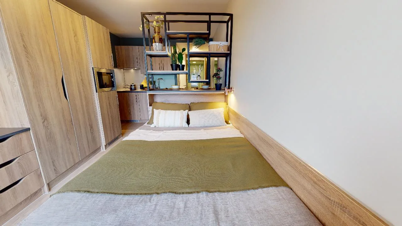 Enjoy independent city living in our bronze studio premium at iQ Bankside