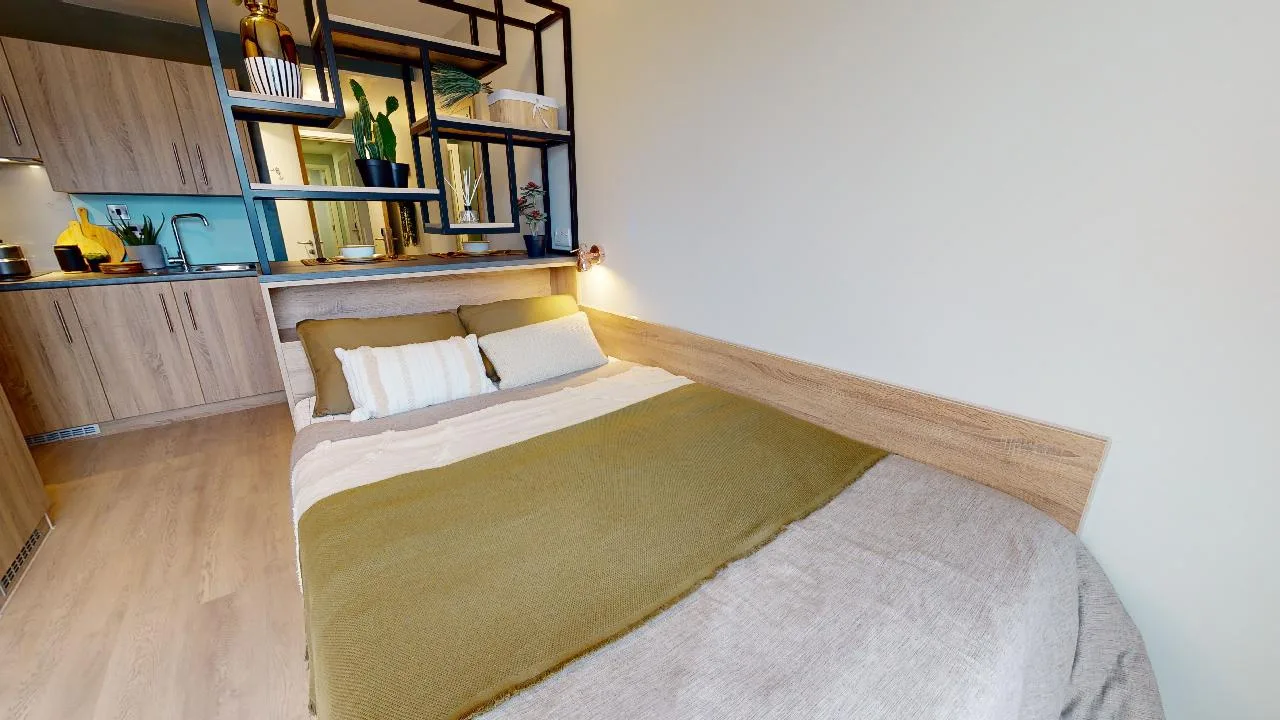 Stylish, self-contained living in our bronze studio plus at iQ Bankside