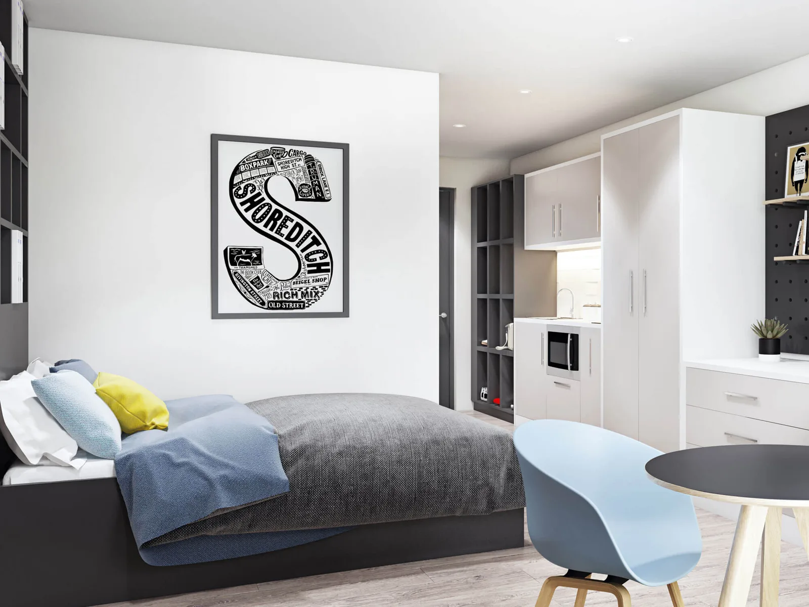 Maximum style with a spacious layout in our accessible platinum studio plus at iQ Shoreditch