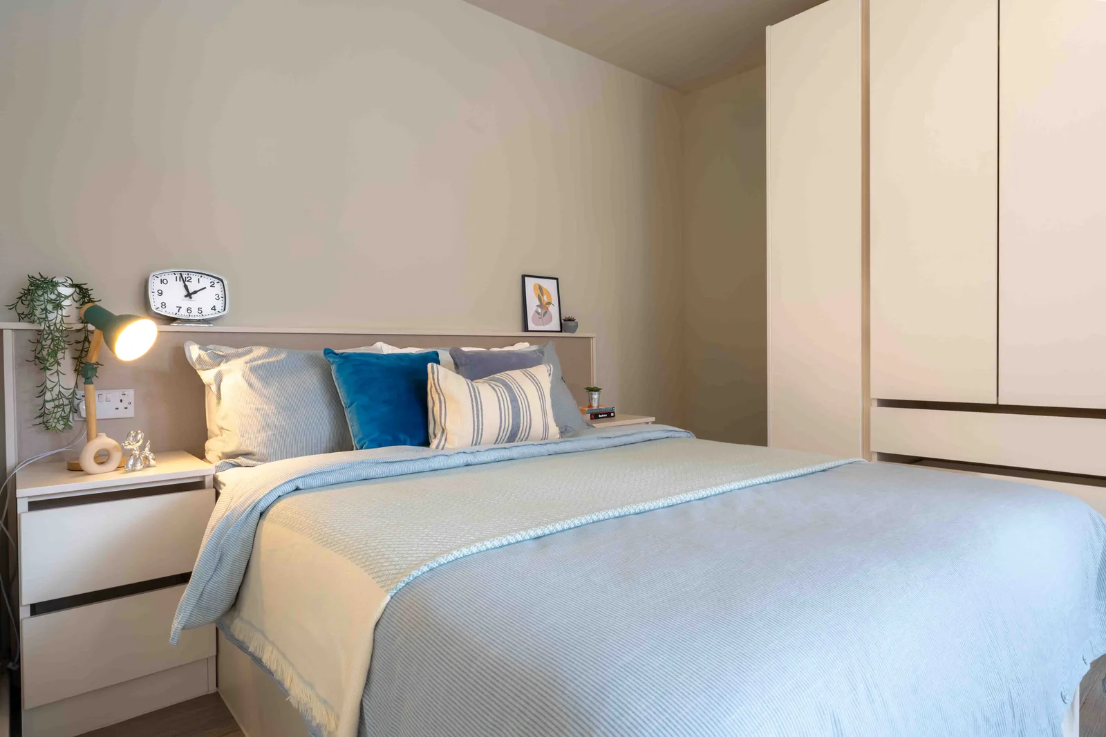 Get cosy in a private gold studio at iQ Kerria Apartments
