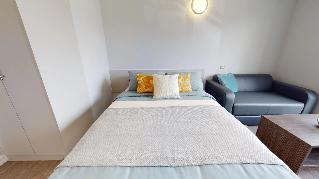 A superior student living experience in our platinum mini studio plus at iQ Student Quarter